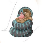  digital_media_(artwork) erection fellatio female gnutsen_(artist) nipples oral penis reptile scalie sex simple_background snake 