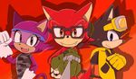  2017 anthro big_head black_nose canine cat clothing custom_character_(sonic_forces) eyewear feline female fur glasses gloves male mammal sharp_teeth sonic_(series) sonic_forces sonicsky2337 teeth toony video_games 