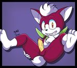  anthro balls chip_(sonic) erection feet flamez fur hair humanoid_penis jammz looking_at_viewer male mammal penis simple_background smile solo sonic_(series) spreading vein veiny_penis 
