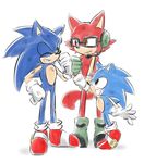  2017 anthro black_nose canine clothing custom_character_(sonic_forces) eyewear fur glasses gloves hedgehog male mammal simple_background songoku801019 sonic_(series) sonic_forces sonic_the_hedgehog toony video_games wolf 
