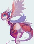  2017 3_toes ambiguous_gender anthro biped blue_background brown_fur brown_stripes brown_tail butt cheek_tuft chest_tuft digital_media_(artwork) digital_painting_(artwork) digitigrade dragon ear_tuft feathered_dragon feathered_wings feathers flying fur furred_dragon hair hair_over_eye inner_ear_fluff japanese kemono long_tail looking_back multicolored_fur multicolored_tail nude orange_fur orange_hair orange_tail rady-wolf rear_view shadow short_hair signature simple_background small_waist solo spread_arms striped_fur striped_tail stripes thick_thighs toes tuft voluptuous white_feathers white_fur white_tail winged_arms wings 