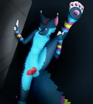  2017 animate_inanimate anthro balls canine digital_media_(artwork) erection feet flexible leg_grab looking_at_viewer male mammal penis pi&ntilde;ata presenting schizy solo splits spread_legs spreading sten_fletcher toes wall_(disambiguation) 