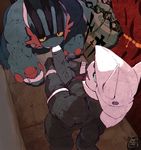  2017 absurd_res aggron anthro anthro_on_anthro balls biceps big_muscles big_penis duo erection fellatio fin fluffedwings hi_res licking male male/male mega_evolution mega_swampert muscular muscular_male nintendo oral penis pok&eacute;mon pok&eacute;morph sex tongue tongue_out vein veiny_penis video_games 