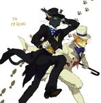  anthro baron_humbert_von_gikkingen black_fur cane cat feline fur gentleman ghibli hat low_res male mammal nanadra simple_background solo sprite the_cat_returns top_hat 