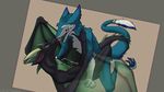  2017 anthro cum digital_media_(artwork) dragon erection hi_res kissing linuell male male/male sergla sex simple_background wings 
