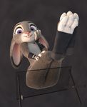  3_toes 3d_(artwork) adamb/fluffy anthro blender_(software) breasts butt digital_media_(artwork) disney feet female flat_chested fur judy_hopps lagomorph mammal nude paws rabbit sitting solo toes zootopia 