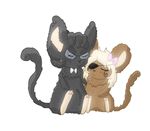  2016 black_fur black_hair blonde_hair brown_fur couple_(disambiguation) cute duo eye_patch eyewear female feral fur glasses hair heathecliff horn male mammal mouse necktie rodent siting sleeping tattoo transformice 