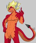  abs anthro athletic blush claws dragon drum_(buddyfight) drum_bunker_dragon embarrassed fangs flaccid front_view future_card_buddyfight hand_on_hip heibanhikaru hi_res horn humanoid_penis male nipples nude open_mouth partially_retracted_foreskin pecs penis scalie signature solo standing sweat sweatdrop uncut 