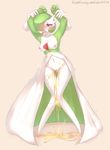  absurd_res ambiguous_gender blush breasts clitoral_hood collarbone disembodied_hand duo eifie female full_body gardevoir green_hair hair hi_res invalid_tag knees_together_feet_apart navel nintendo nipples not_furry nude omorashi open_mouth peeing pok&eacute;mon pussy raised_arm red_eyes restrained shaking short_hair simple_background solo_focus standing sweat tan_background text trembling uncensored urine url video_games wet 