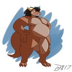  bhm dirtydirtyhands_(artist) dragon male nude overweight penis tongue 