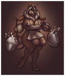  2013 4_toes 5_fingers anthro apron areola balls barefoot big_balls big_breasts big_penis black_nose blasses border breasts brown_background brown_fur brown_theme bry bucket canine chest_tuft claws clothing coyote cum cum_in_bucket dickgirl digital_media_(artwork) ear_piercing eyewear flaccid front_view fur glasses gradient_background green_claws green_eyes grey_lips grin hair half-erect hi_res holding_object huge_balls humanoid_penis hybrid hyper hyper_balls hyper_penis intersex lips looking_at_viewer mammal milk naughty_face neodokuro nipple_piercing nipple_slip nipples nude on_one_leg partially_retracted_foreskin paws penis piercing pinup pose rope seductive simple_background skunk smile solo splash standing suggestive teeth thick_penis thick_thighs toes tuft uncut walking white_border white_hair wide_hips 