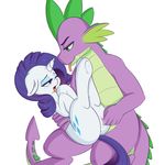  2016 anus blue_eyes blush butt cutie_mark dragon duo equine eyeshadow female feral fingering friendship_is_magic green_eyes hair hi_res horn interspecies makeup male male/female mammal my_little_pony one_eye_closed open_mouth purple_hair purple_tail pussy pussy_juice rarity_(mlp) scalie simple_background spike_(mlp) tongue tongue_out underhoof unicorn vaginal vaginal_fingering white_background wickedsilly 