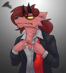  angry clothing doopcity furry_satan necktie suit 