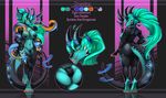  2017 anthro breasts claws dragon female fsmaverick hair hi_res horn nude pussy smile 