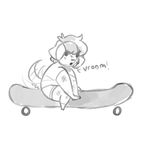  canine cute dog male mammal pupto saxa_san skateboard sketch small_(disambiguation) 