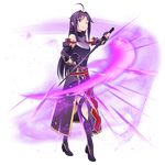  ;) ahoge boots breastplate brown_eyes detached_sleeves fingerless_gloves full_body gloves hand_on_hip headband holding holding_sword holding_weapon long_hair long_skirt looking_at_viewer official_art one_eye_closed pointy_ears purple_footwear purple_gloves purple_hair purple_skirt skirt smile solo sword sword_art_online sword_art_online:_code_register thigh_boots thighhighs transparent_background very_long_hair weapon yuuki_(sao) 