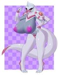  2017 anthro anthrofied areola big_breasts breasts claws digital_media_(artwork) dragon female huge_breasts jcdr kya_(palkitos) legendary_pok&eacute;mon looking_at_viewer nintendo nipples nude palkia pok&eacute;mon pok&eacute;morph portrait pussy red_eyes scalie smile solo thick_thighs video_games wide_hips wings 