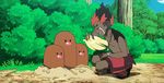  1girl alolan_dugtrio animated animated_gif crying dugtrio kaki_(pokemon) pokemon pokemon_(anime) pokemon_sm_(anime) tears 