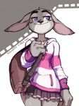  2016 anthro clothed clothing disney female hi_res judy_hopps lagomorph maiz-ken mammal rabbit solo zootopia 