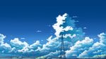  cloud cloudy_sky commentary_request day hati_98 highres no_humans original outdoors power_lines scenery sky summer telephone_pole tree utility_pole 