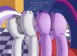  2016 anus butt carpet clitoris cutie_mark daughter dialogue duo english_text equine female feral friendship_is_magic fur hair horn inside mammal mother mother_and_daughter multicolored_hair my_little_pony parent presenting purple_fur pussy stargazer text twilight_sparkle_(mlp) twilight_velvet_(mlp) unicorn 