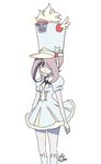  1girl cosplay kill_la_kill little_witch_academia simple_background solo tagme 