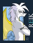  abstract_background adult_form angry anthro being_watched digital_media_(artwork) dragon drawing fantasy gift half_body invalid_tag male noctuscorde photo reik reptile right_side scalie serious solo standing tall white_skin 