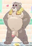  &lt;3 2017 anthro bear belly blush digitslayer male mammal penis slightly_chubby solo 