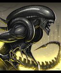  alien_(movie) claws gia glowing no_humans open_mouth tail teeth xenomorph 