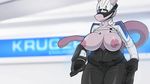  breasts clothed clothing female kaboozey legendary_pok&eacute;mon mewtwo mirror&#039;s_edge_catalyst nintendo partially_clothed pok&eacute;mon solo video_games 