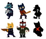  + 0 2017 ? alligator angus_(nitw) animated ankh anthro avian axe band-aid bandage baseball_bat bea_(nitw) bird blush boots brown_fur casey_(nitw) cat clothed clothing crocodile crocodilian cross crossbow cute dialogue english_text eyes_closed fedora feline feral first_aid footwear fully_clothed fur germ_(nitw) gregg_(nitw) hat jacket leather leather_jacket mae_(nitw) mammal marsupial melee_weapon necktie night_in_the_woods opossum pants ranged_weapon reptile scales scalie shirt silhouette skateboard smile spoiler sweater tan_fur text threehairs_(artist) trash_king_rabies_(nitw) weapon whiskers x yellow_fur 