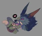  &lt;3 canine einhornprinz_(artist) eyewear goggles league_of_legends licking male male/male mammal rat riot_games rodent smile tongue tongue_out twitch video_games warwick wolf 