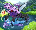  ! changeling cloak clothing equine female friendship_is_magic hat horn male mammal my_little_pony pharynx_(mlp) starlight_glimmer_(mlp) trixie_(mlp) unicorn vavacung wings wizard_hat 