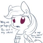  2017 ambiguous_gender clothed clothing english_text equine feral friendship_is_magic hair looking_at_viewer mammal monochrome my_little_pony pegasus rainbow_dash_(mlp) solo text tjpones wings 