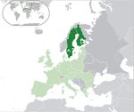 earth europe finland inanimate map sweden 