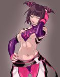  :q abs areola_slip areolae breasts brown_hair cameltoe covered_nipples decko drill_hair fingerless_gloves gloves halter_top halterneck han_juri medium_breasts nail_polish naughty_face navel pink_nails purple_eyes solo street_fighter street_fighter_iv_(series) tongue tongue_out twin_drills 