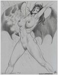  big_breasts breasts chaos_comics demon female horn julius_zimmerman nipples nude purgatori pussy shower succubus wings zimmerman 