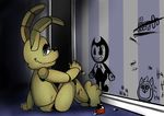  2017 andiiiematronic animatronic anthro bendy bendy_and_the_ink_machine black_body bow_tie digital_media_(artwork) five_nights_at_freddy&#039;s five_nights_at_freddy&#039;s_4 hi_res lagomorph machine male mammal plushie plushtrap_(fnaf) rabbit robot tattletail tattletail_(character) video_games 