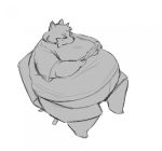  anthro barefoot belly belly_overhang big_belly bluesundae canine chair clothed clothing corgi dog fur gaming greyscale hyper hyper_belly love_handles male mammal monochrome moobs morbidly_obese nintendo nintendo_3ds nintendo_ds_family obese obese_male overweight overweight_male playing_videogame simple_background sitting solo thick_thighs video_games white_background wide_hips 