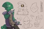  ! ? armor belt chameleon clothing curled_tail gloves i_hate_everything invalid_tag jacket leon_powalski lizard metallic_face nintendo reptile salamikii scalie scowl shoulder_armor simple_background sketch smile smug spikes star_fox sweater tongue video_games 