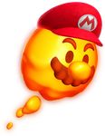  3d_(artwork) absurd_res alpha_channel cappy_(mario) detailed digital_media_(artwork) elemental facial_hair fire fire_elemental front_view full-length_portrait glowing glowing_body hat hi_res male mario_(podoboo) mario_bros mostly_nude mustache naked_hat nintendo not_furry official_art orange_body orange_eyes orange_nose podoboo portrait possession simple_background solo super_mario_odyssey suspended_in_midair transparent_background unknown_artist video_games 