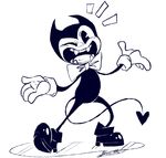  2017 anthro bendy bendy_and_the_ink_machine black_body blasticheart_(artist) bow_tie clothing demon gloves male solo 
