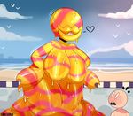  &lt;3 2017 ambiguous_gender beach bent_over big_breasts biped blush breasts cloud digital_drawing_(artwork) digital_media_(artwork) dripping duo eyeless featureless_breasts female flora_fauna goo_creature hanging_breasts huge_breasts human larger_female light_skin looking_back mammal mario_bros motion_lines nintendo non-mammal_breasts not_furry nude open_mouth outside piranha_plant plant plump_lips polluted_piranha_plant red_body sea seaside sharp_teeth size_difference sly smile solo_focus somescrub standing super_mario_sunshine surprise tan_skin teeth two_tone_body vertical_bar_eyes video_games voluptuous water white_eyes yellow_body 