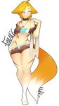  alpha_channel animal_humanoid blush breasts canine clothed clothing collar female fox fox_humanoid hi_res humanoid jewelry mammal necklace nipples nite simple_background solo standing transparent_background wide_hips 