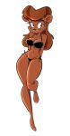  anthro bikini breasts cleavage clothed clothing disney female herny invalid_tag joelasko looking_aside mammal mature_female navel rebecca_cunningham simple_background smile solo swimsuit talespin ursine white_background 