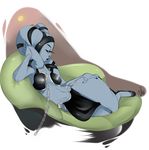  alien bra breasts chain clothing female hi_res humanoid loincloth looking_at_viewer lying nite on_side simple_background solo star_wars twi&#039;lek underwear 