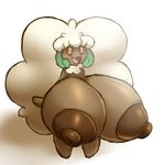  2017 anthro areola big_breasts breast_expansion breasts brown_nipples elfdrago female huge_breasts humanoid hyper hyper_breasts nintendo nipples open_mouth pok&eacute;mon pok&eacute;morph short_stack smile solo standing video_games whimsicott 