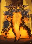  2_heads anthro big_butt breasts butt digital_media_(artwork) female hi_res just-umbra looking_at_viewer monster multi_head muscular muscular_female solo tails_(disambiguation) thick_thighs video_games warcraft 