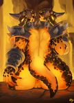  2_heads anthro anus big_butt breasts butt digital_media_(artwork) female hi_res just-umbra looking_at_viewer monster multi_head muscular muscular_female pussy solo tails_(disambiguation) thick_thighs video_games warcraft 