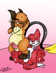  2017 3_toes alternate_color balls ben_(benjipaws) benjipaws blush buizel dancing erection fan_character foot_fetish footjob jewelry knot lying male male/male mammal mustelid necklace nintendo overweight paws pok&eacute;mon raichu rodent sex signature simple_background slightly_chubby standing stepping_on_penis stormertehbuizel toes video_games 